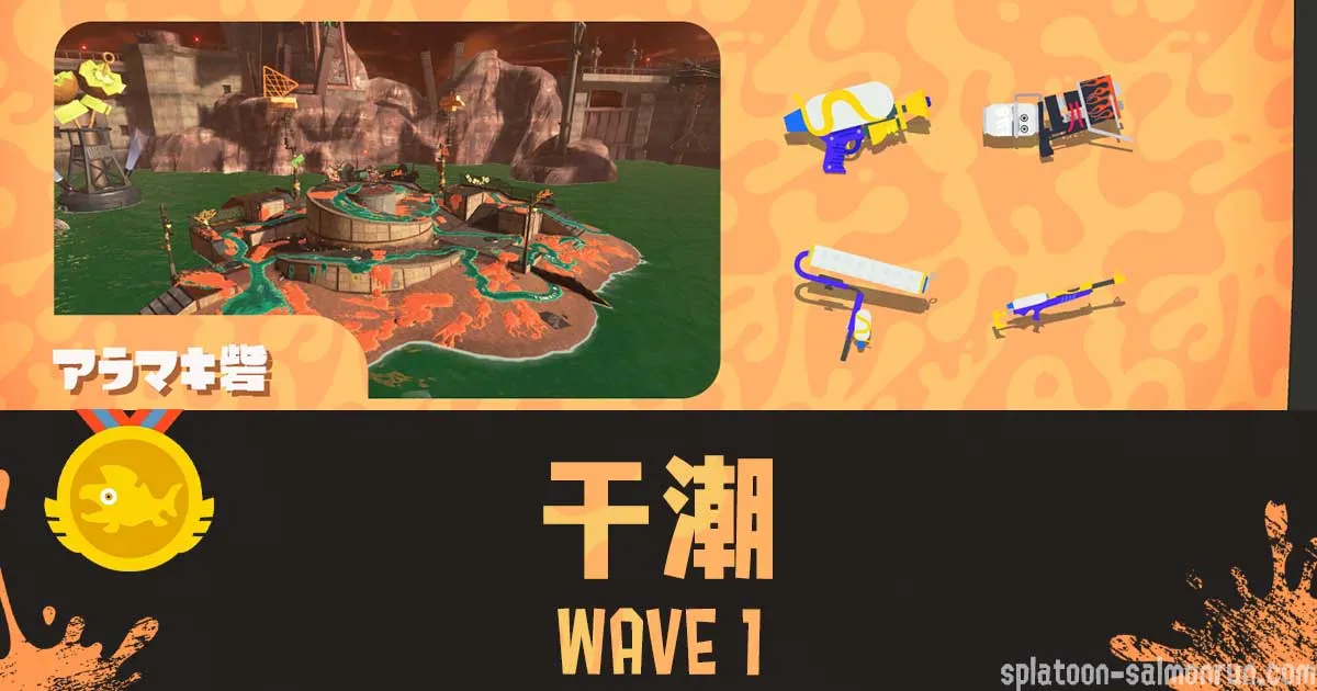 アラマキWAVE1干潮攻略